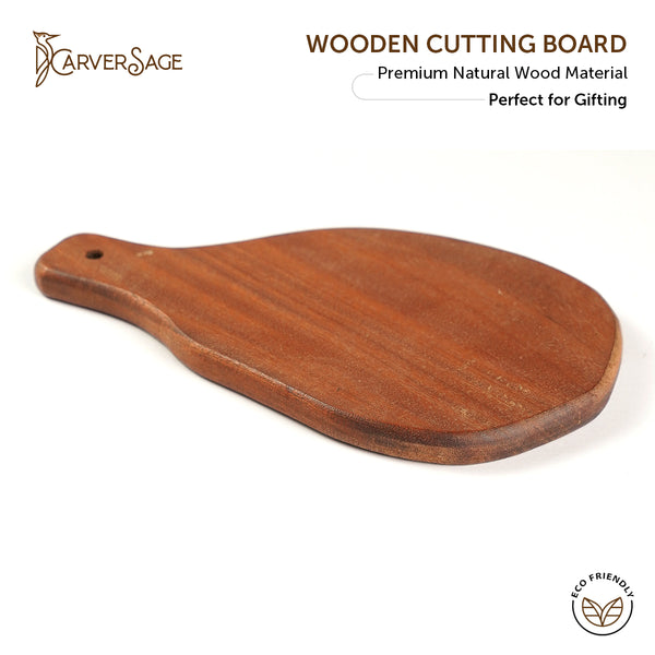 Wooden Cutting Board - Premium Organic Acacia Wood, Durable & Knife-Friendly, Ideal for Chopping, Cutting, and Serving